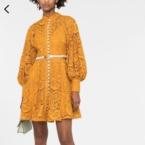 Zimmermann Gold Paisley Dress